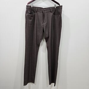 Bruno Saint Hilaire Mens Regular Fit Wool Blend Pants Size 52 Black Whimsygoth